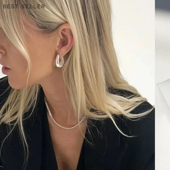 SAINT VALENTINES PAOLO HOOPS in sterling silver - Picture 2 of 13